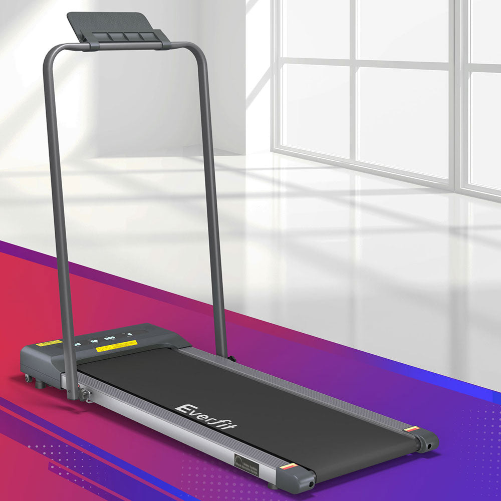 Everfit 380mm Electric Walking Pad Treadmill Grey
