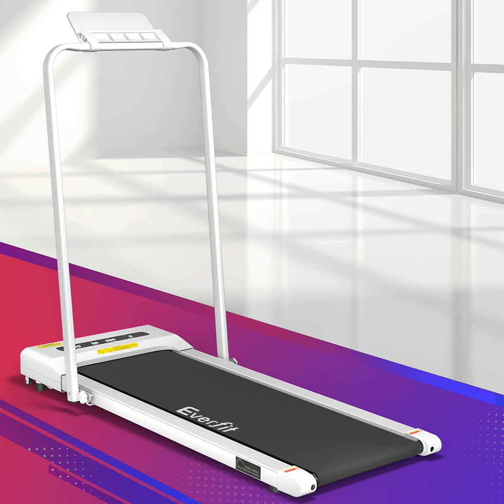 Everfit 380mm Electric Walking Pad White Foldable Treadmill