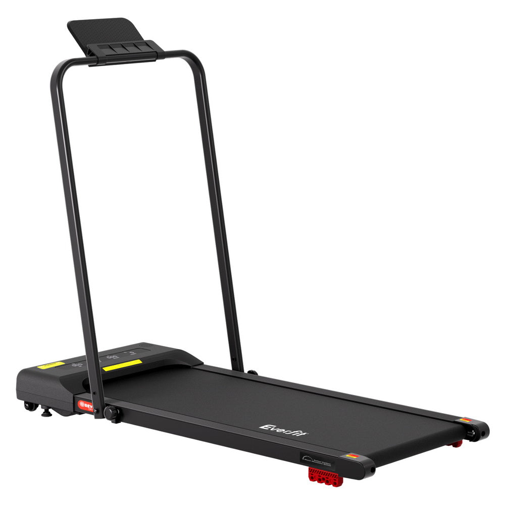 Everfit 380mm Electric Walking Pad Treadmill Incline Black