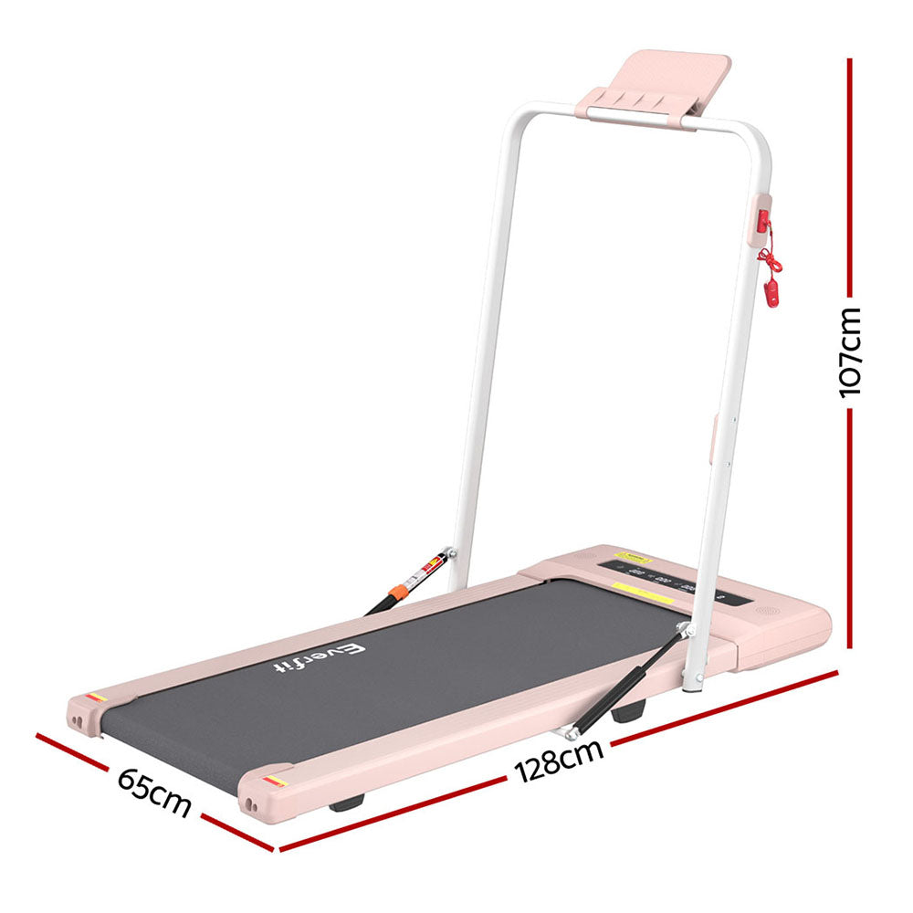 Everfit 400mm Walking Pad Treadmill Pink