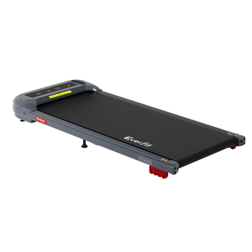 Everfit Electric Walking Pad Treadmill Incline Under Desk Grey