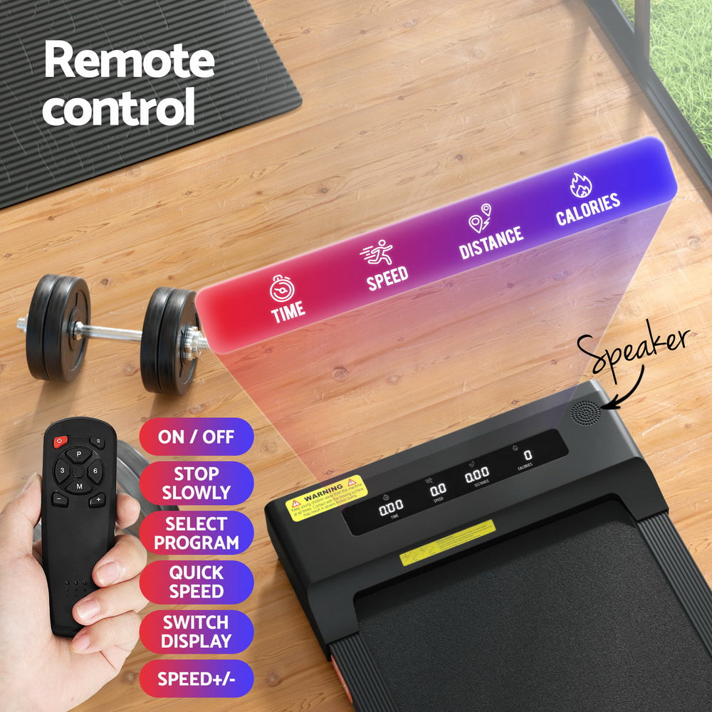 Everfit 400mm Electric Walking Pad Treadmill Black