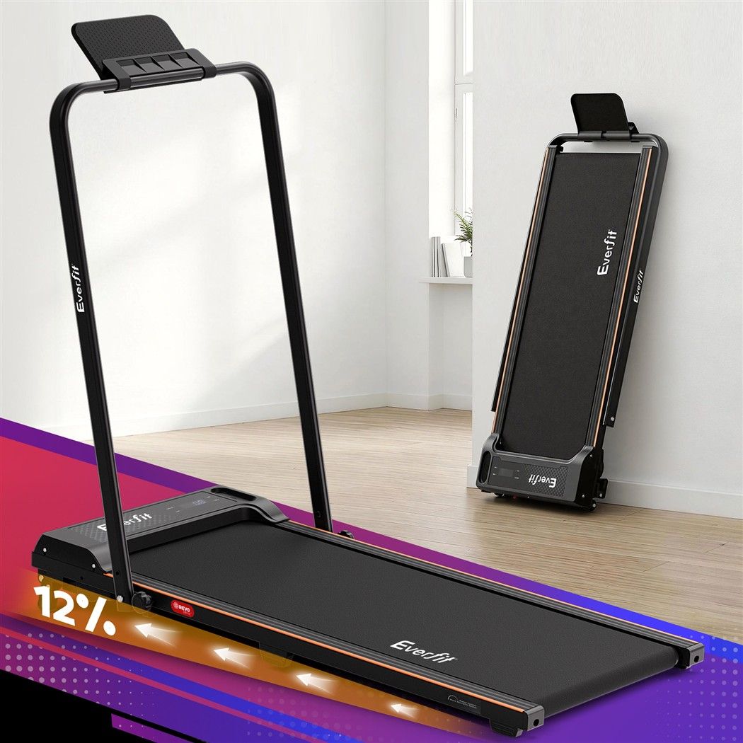 Everfit 3-in-1 Walking Pad Treadmill 12% Incline Black