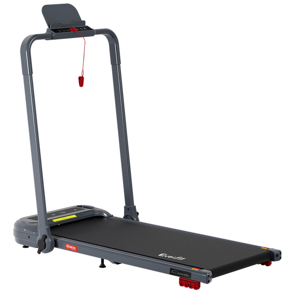 Everfit Electric Walking Pad Foldable Incline Treadmill Grey
