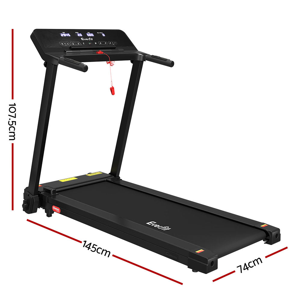Everfit 420mm Electric Treadmill Foldable Black