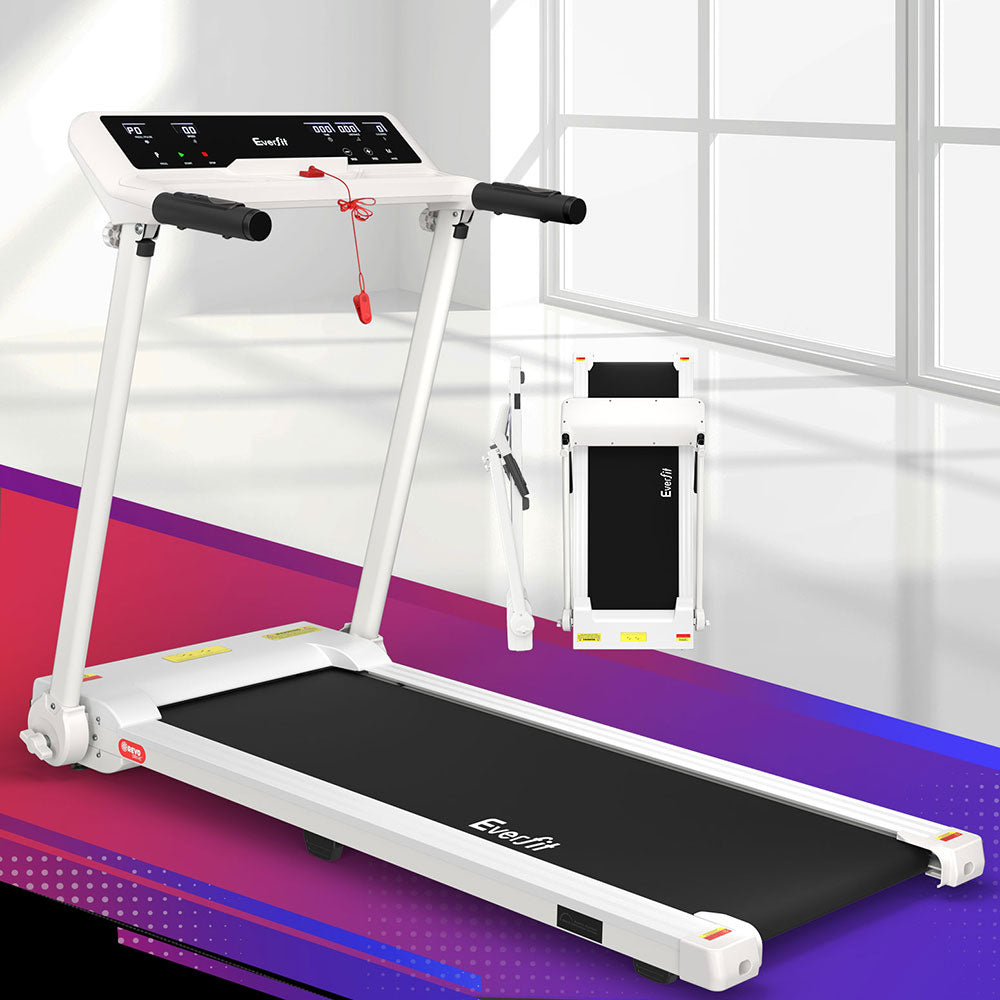 Everfit Electric Treadmill Home Gym Foldable 450mm White