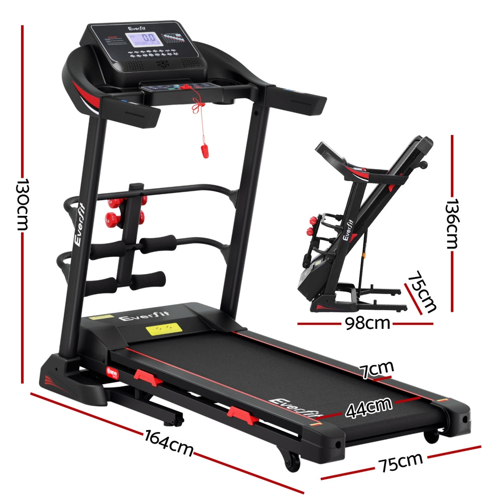 Everfit 450mm Treadmill Electric Home Gym Black Red