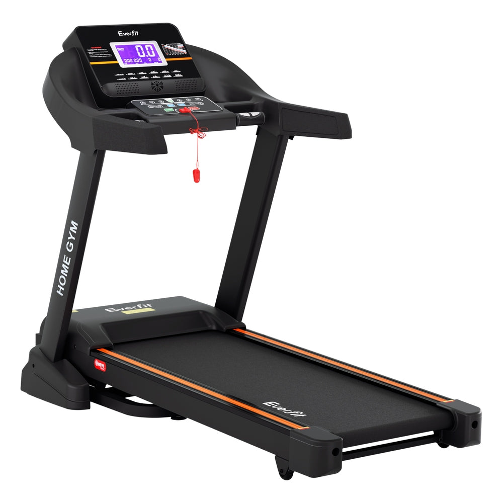 Everfit 490mm Treadmill Electric Auto Incline Black/Orange
