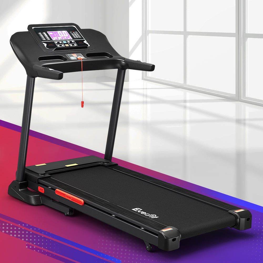 Everfit 520mm Electric Treadmill Auto Incline Black