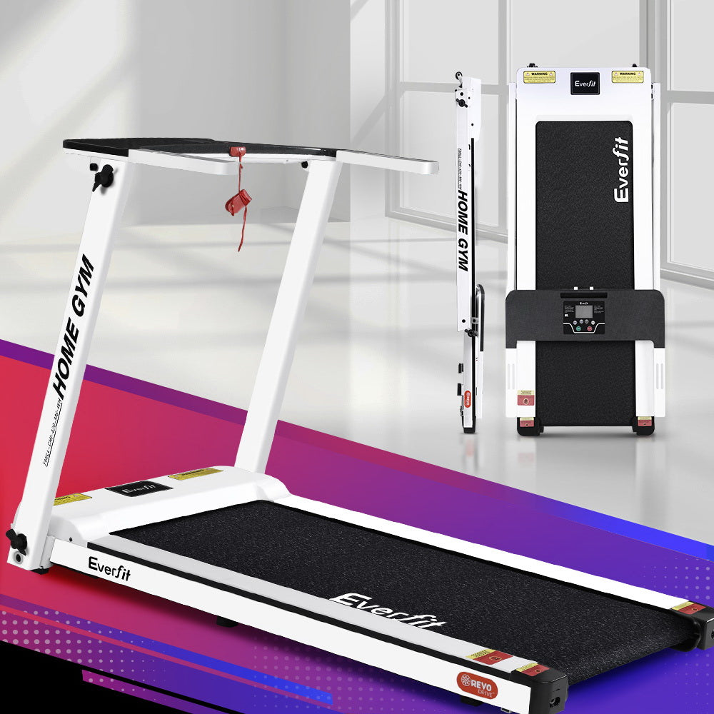Everfit Electric Treadmill Foldable Home Gym Fitness 420mm White