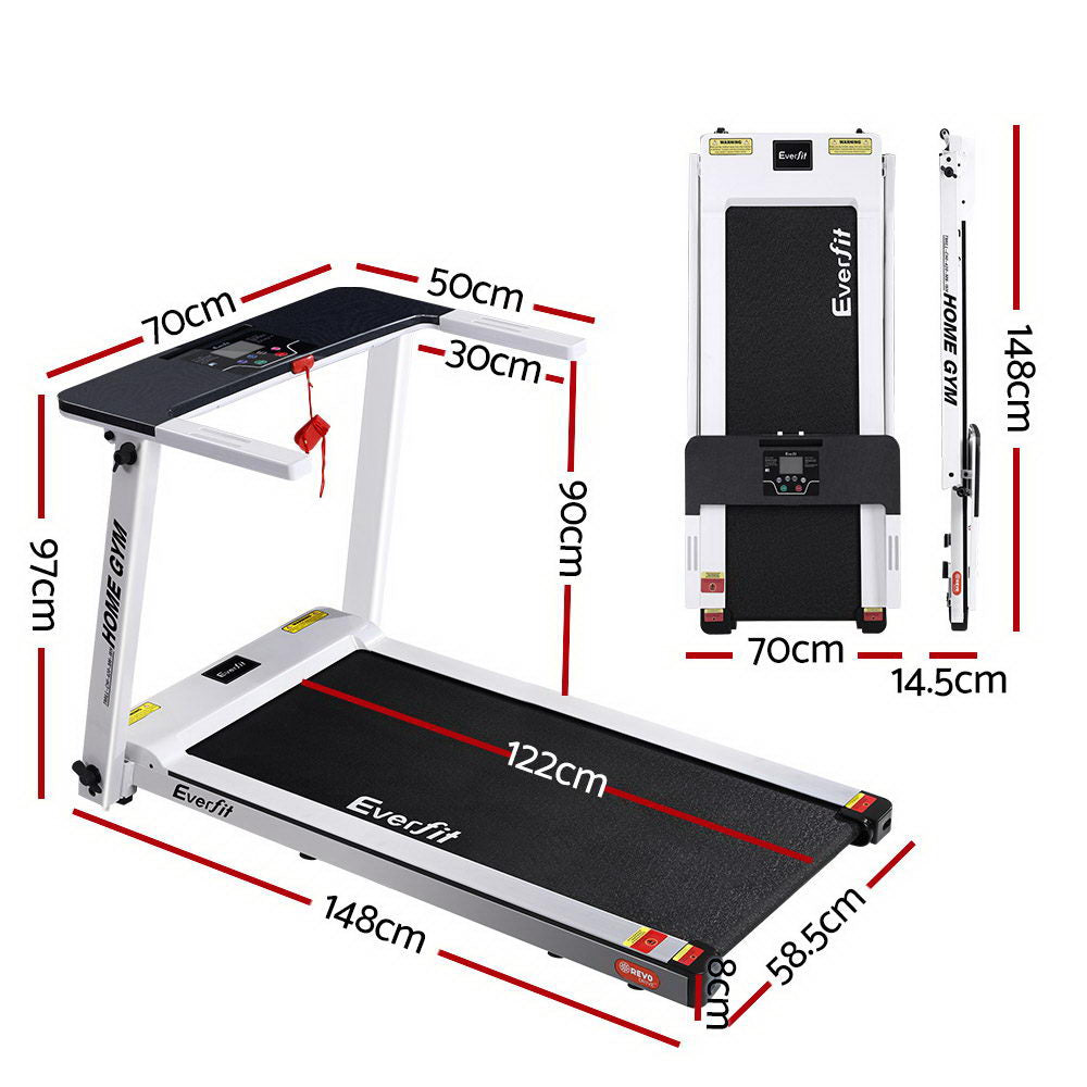 Everfit 420mm Electric Treadmill Foldable White