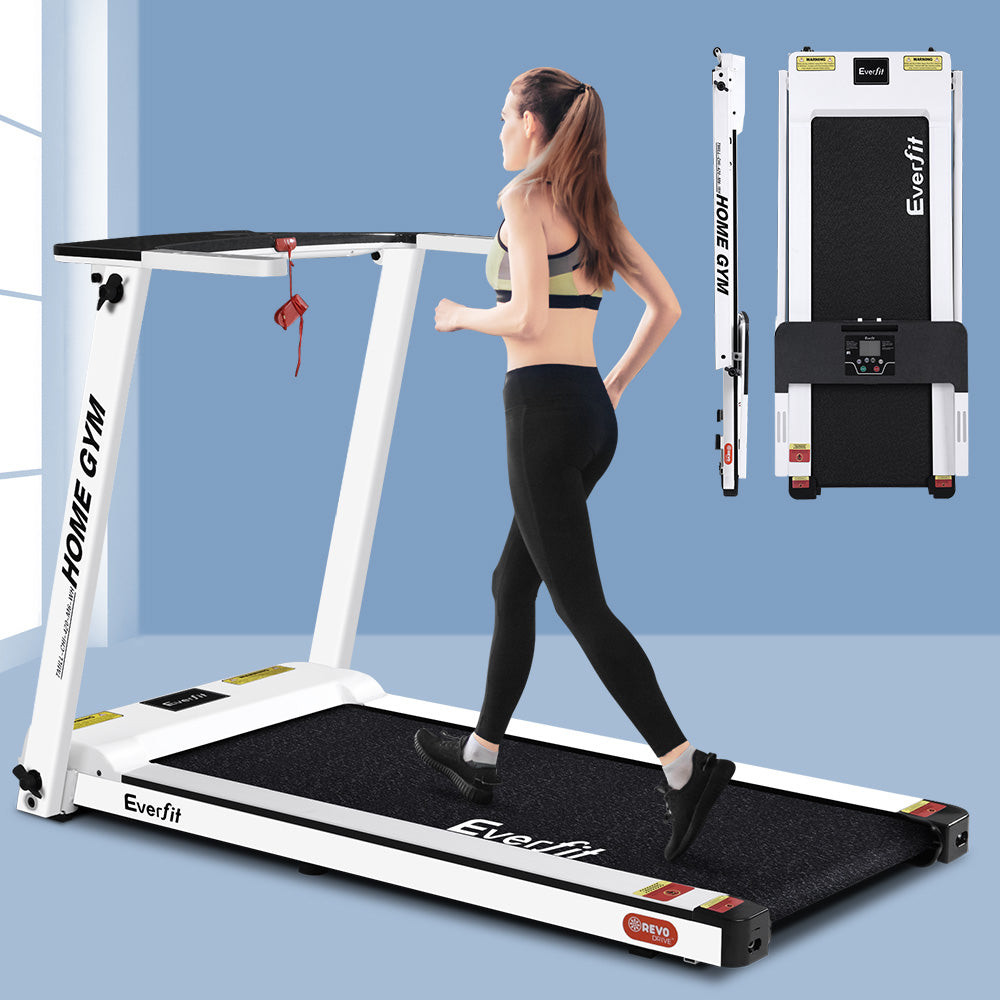Everfit 420mm Electric Treadmill Foldable White