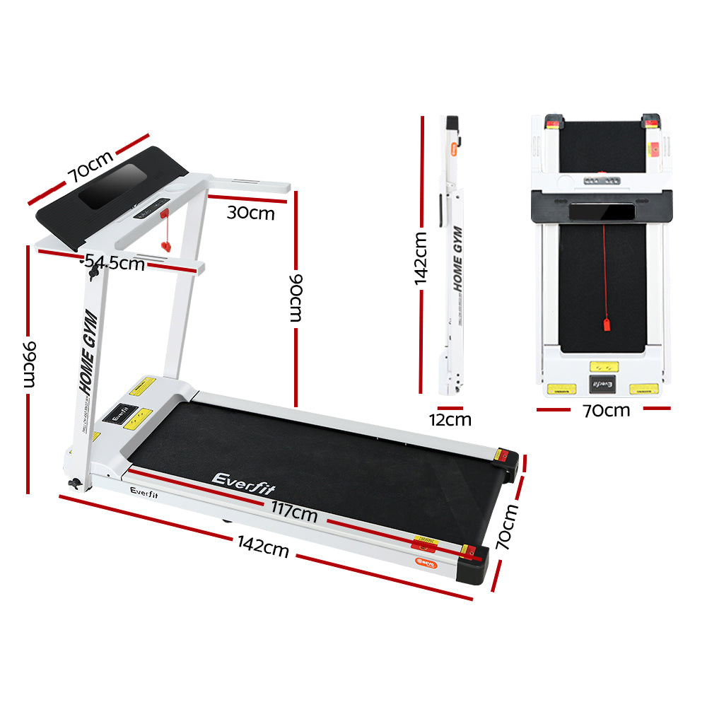 Everfit 450mm Electric Treadmill Foldable Home Gym White