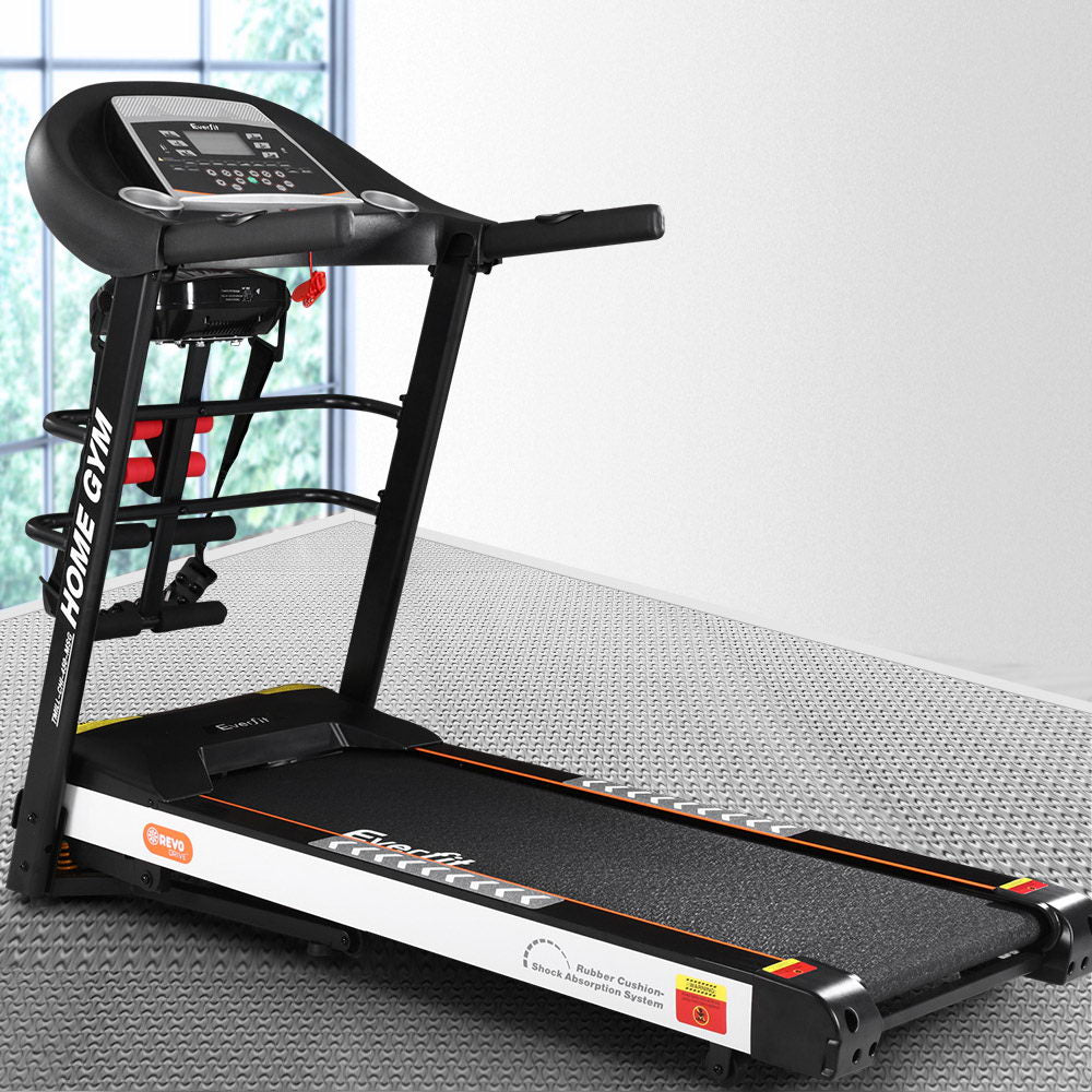 Everfit 450mm Electric Treadmill Home Gym Fitness Machine Black & White