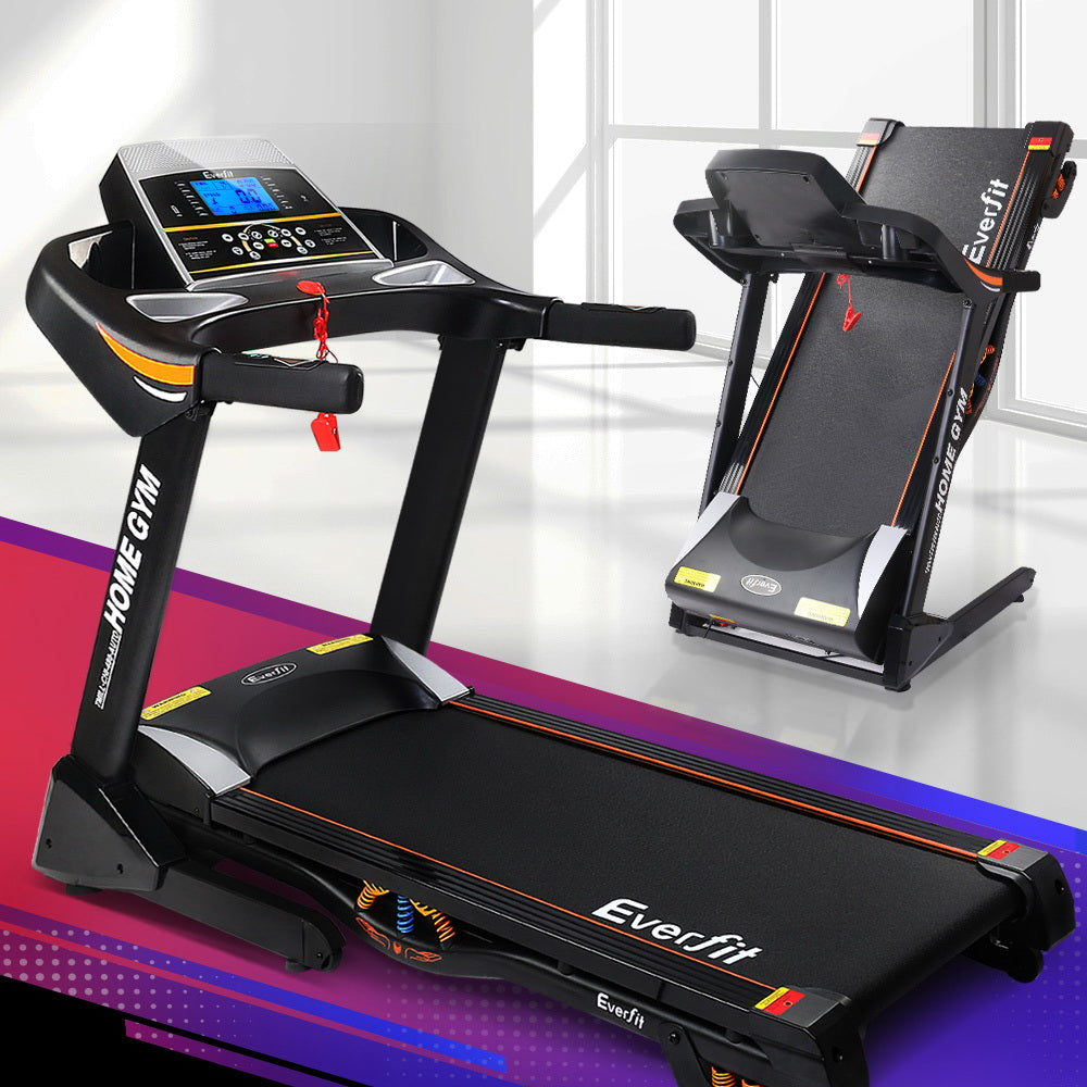 Everfit 480mm Treadmill Electric Auto Incline Home Gym Fitness Black
