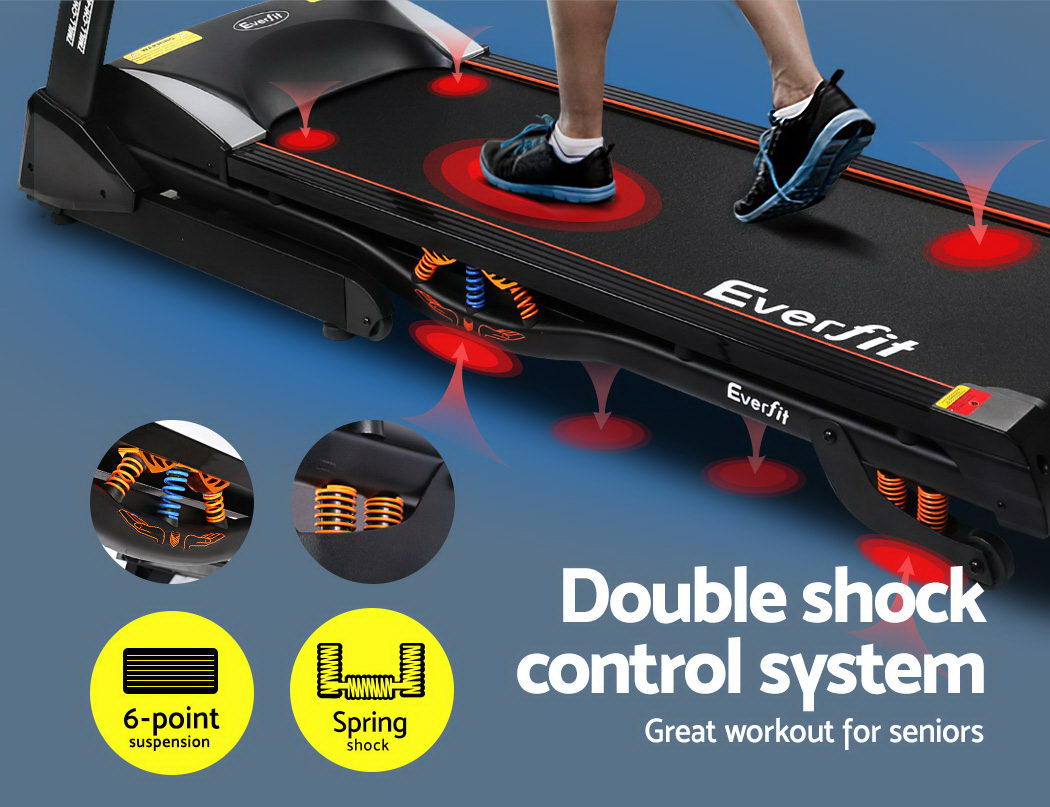 Everfit 480mm Treadmill Electric Home Gym Black
