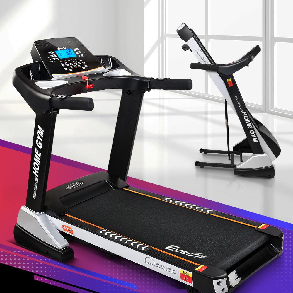 Everfit 480mm Electric Treadmill Auto Incline Black/White