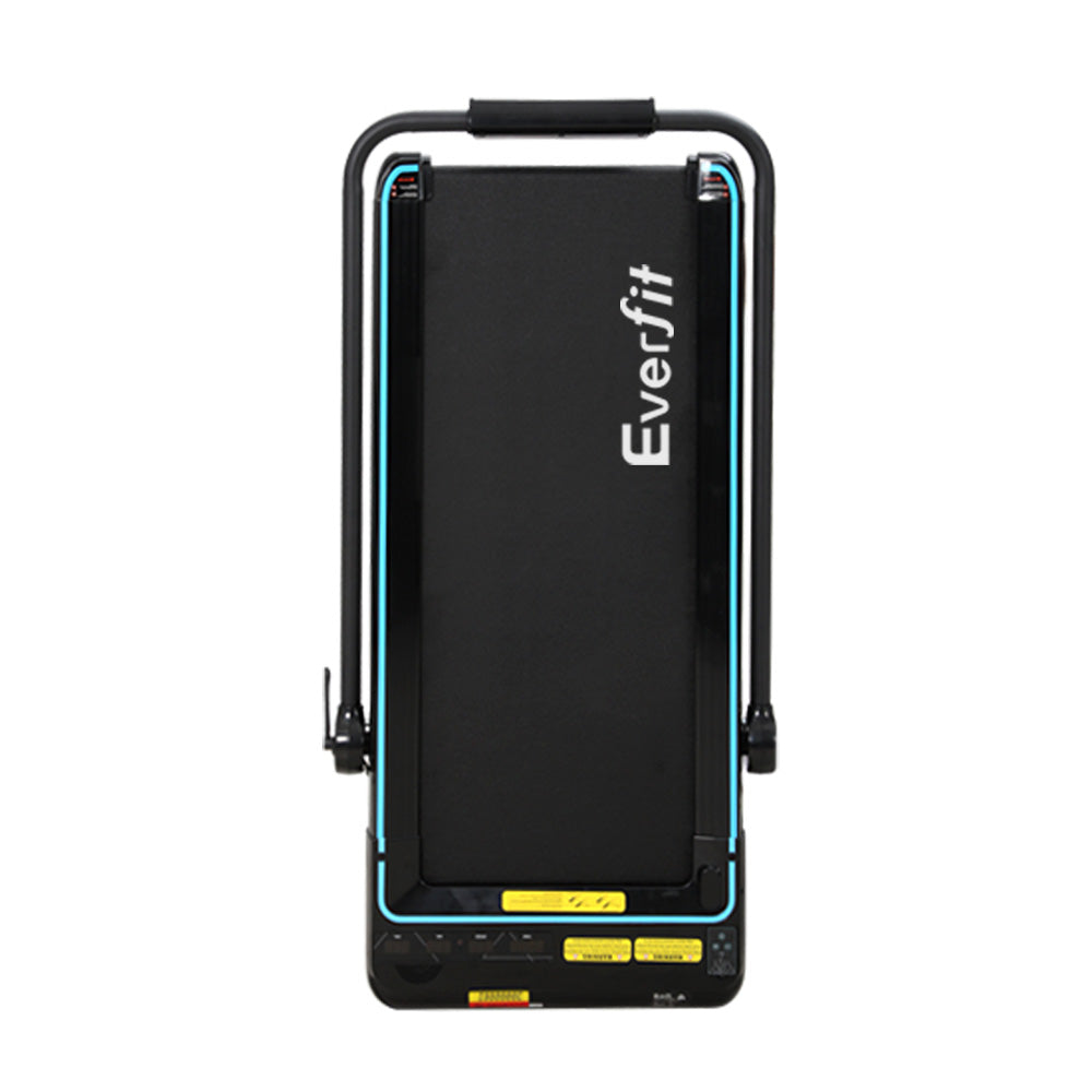 Everfit 420mm Electric Walking Treadmill Under Desk Black/Blue