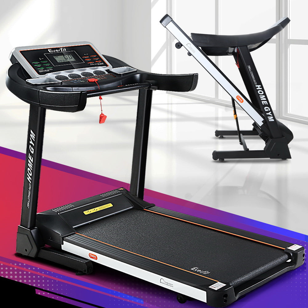 Everfit Electric Treadmill Auto Incline 450mm Black