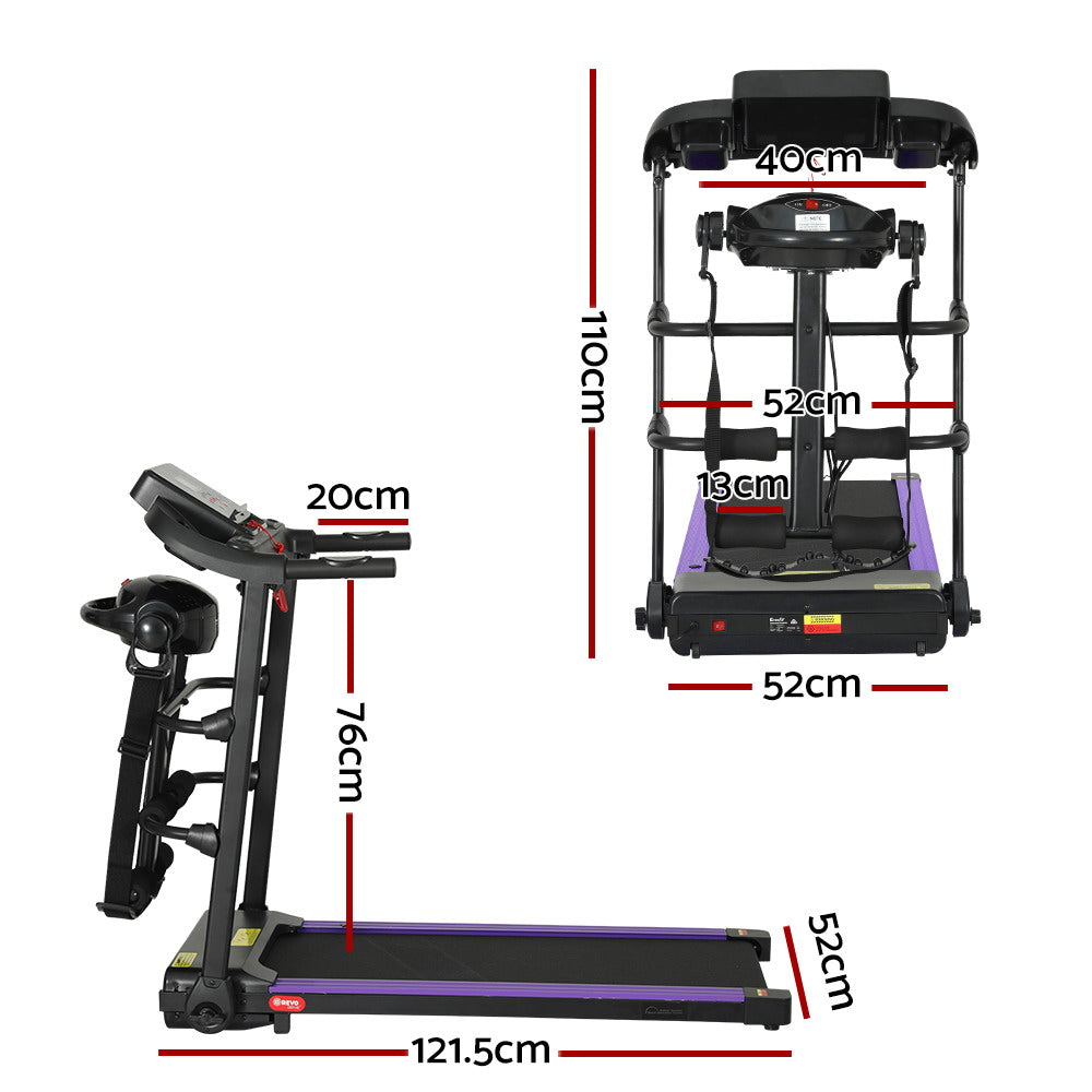 Everfit 400mm Electric Treadmill Home Gym Fitness Black