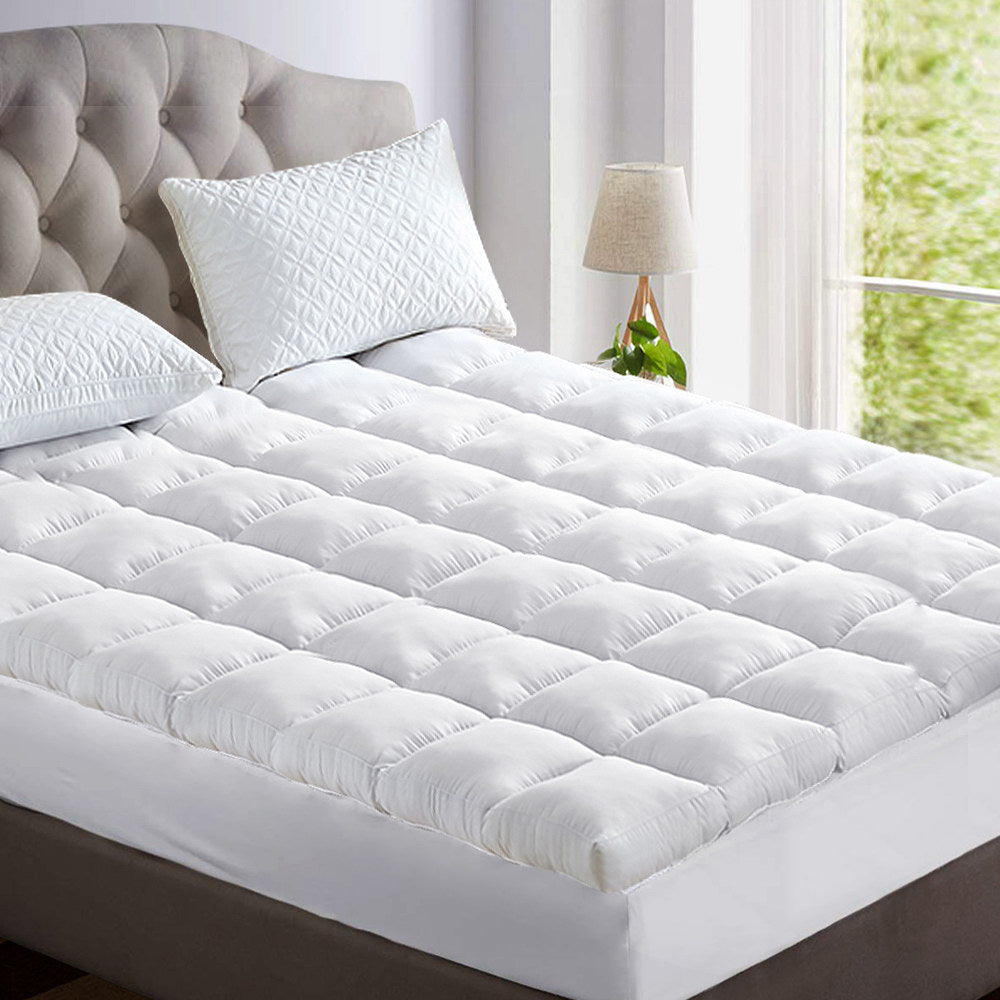 Giselle Bedding King 5cm Bamboo Mattress Topper 1000GSM Pillowtop