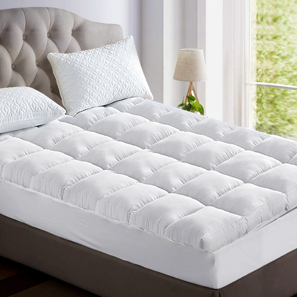Giselle Bedding 5cm Bamboo Pillowtop Mattress Topper King Single