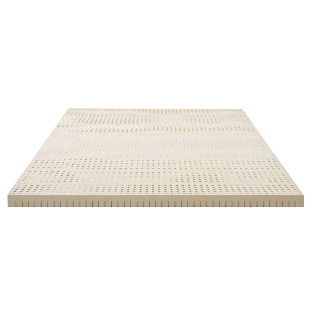 Giselle Bedding Latex Mattress Topper King 7.5cm Beige