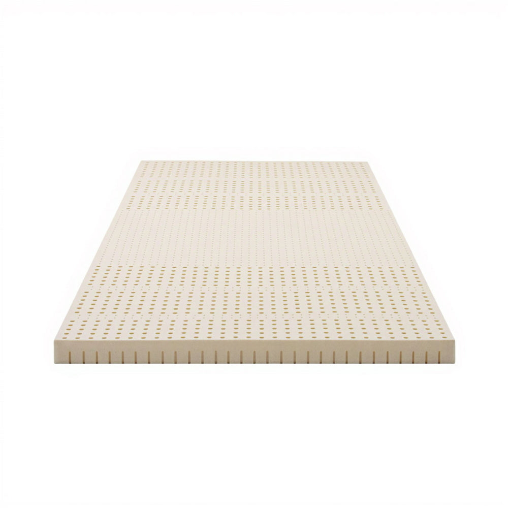 Giselle Bedding Latex Mattress Topper 7.5cm King Single Beige