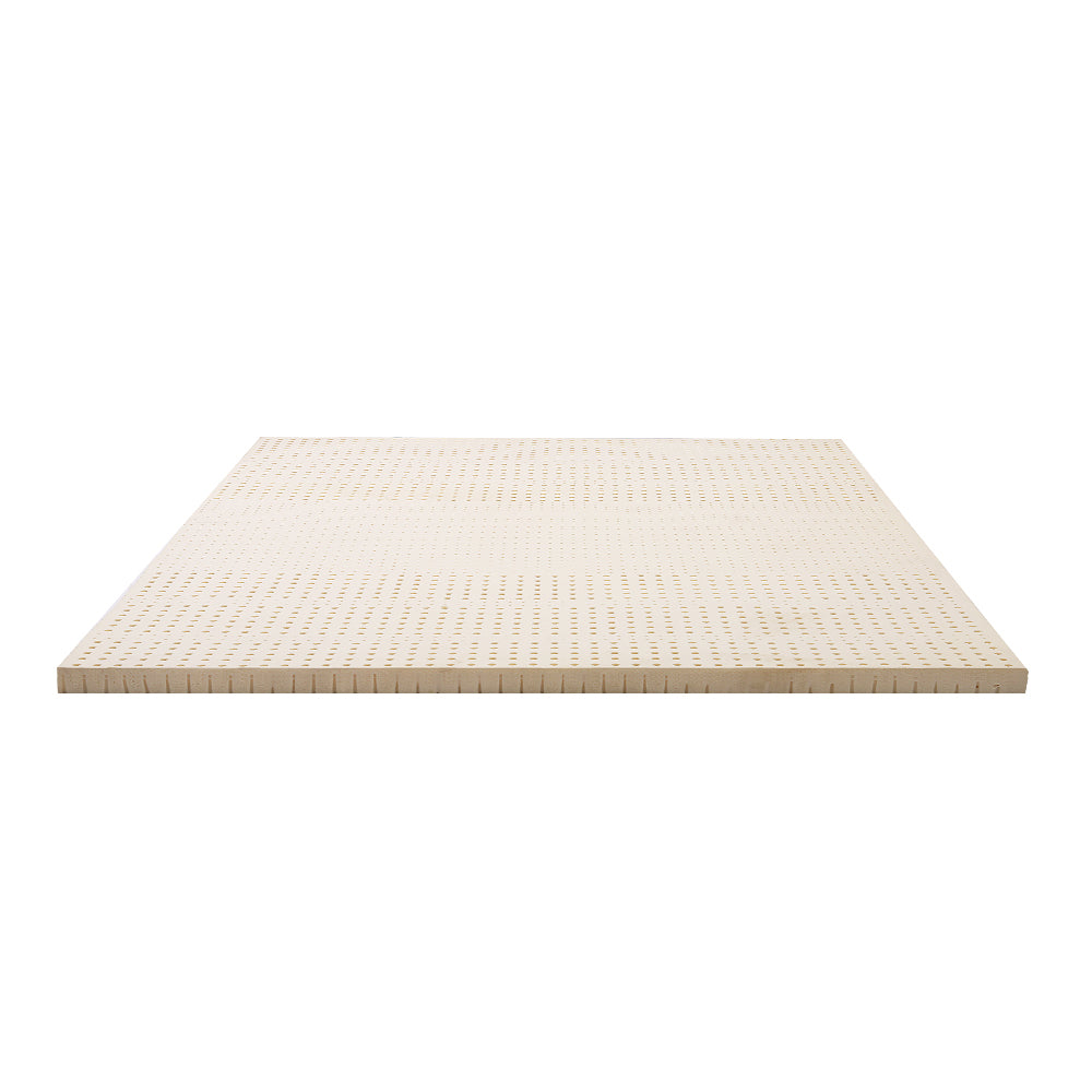 Giselle Bedding Latex Mattress Topper Queen 7.5cm Beige