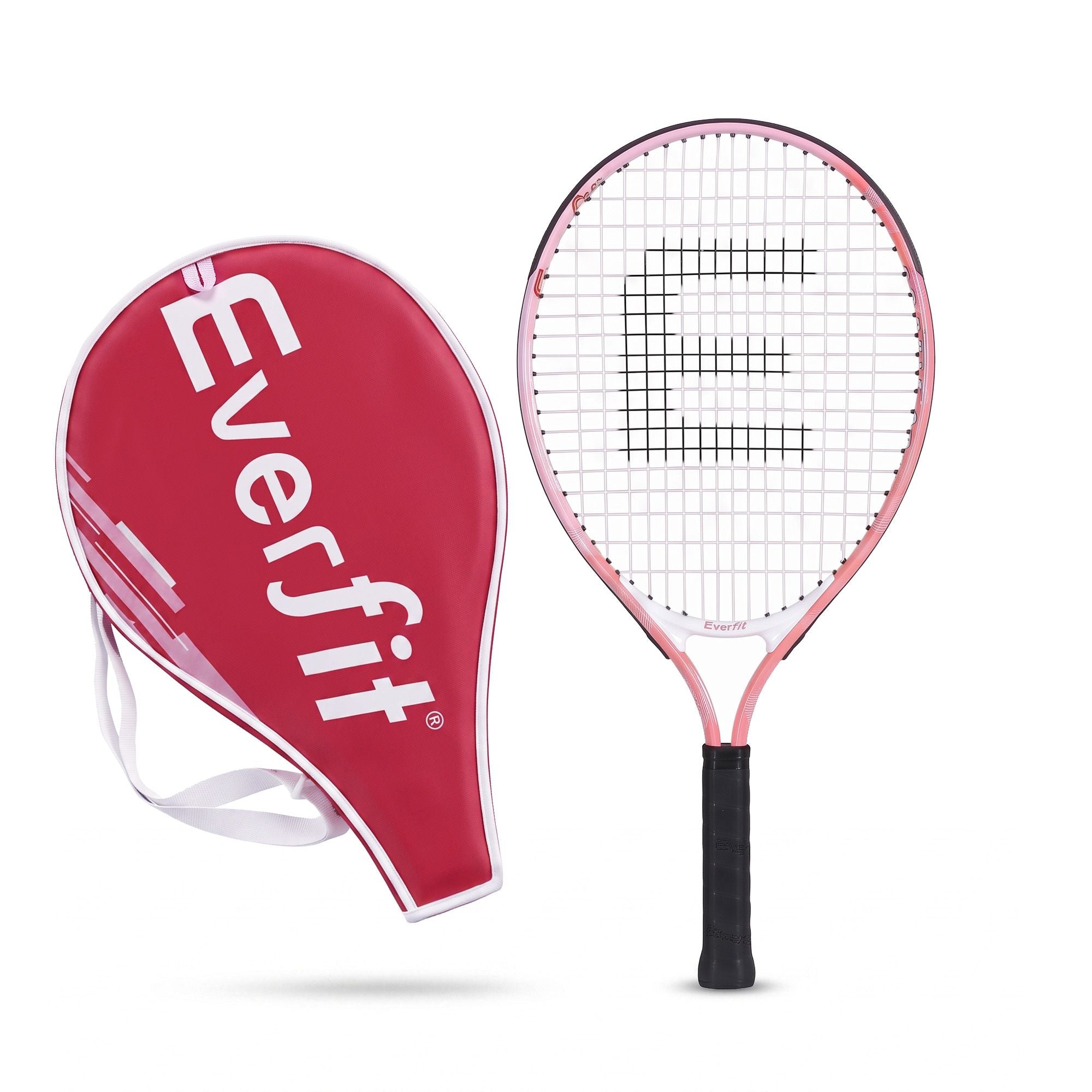 Title Everfit 23 Inch Tennis Racket Lightweight 200g for Adult and Junior Players Pink
