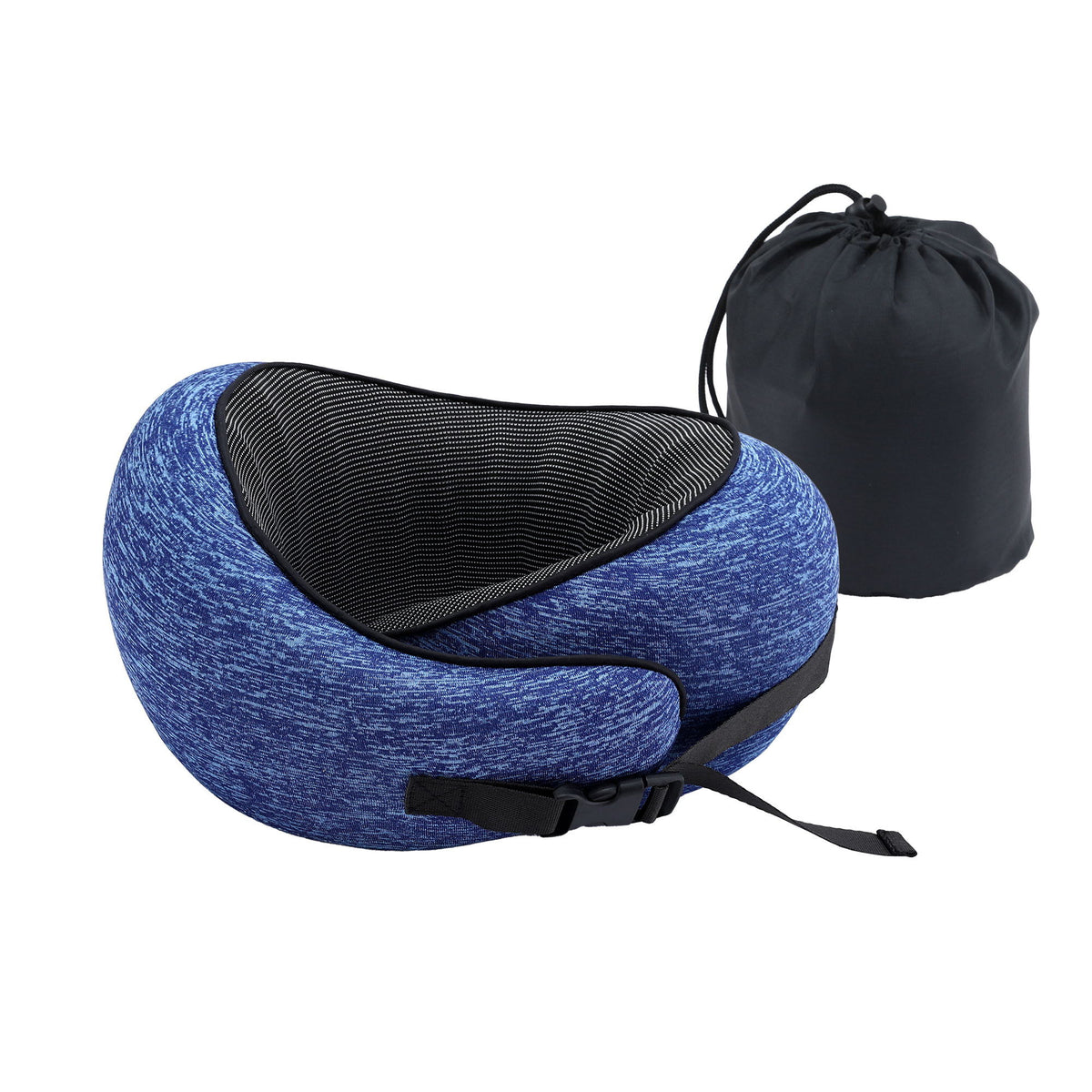 Wanderlite Memory Foam Travel Neck Pillow, Blue