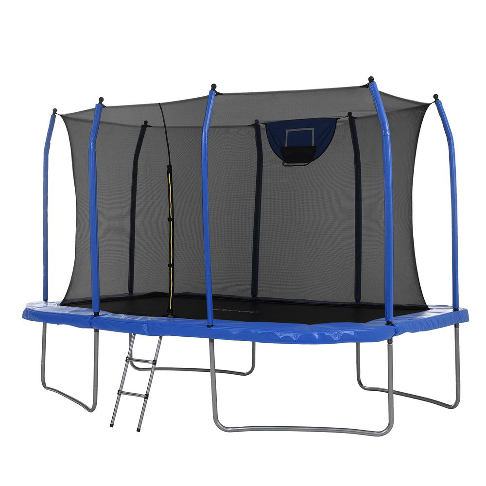 Everfit 12FT Kids Trampoline Rectangle Rebounder with Safety Net