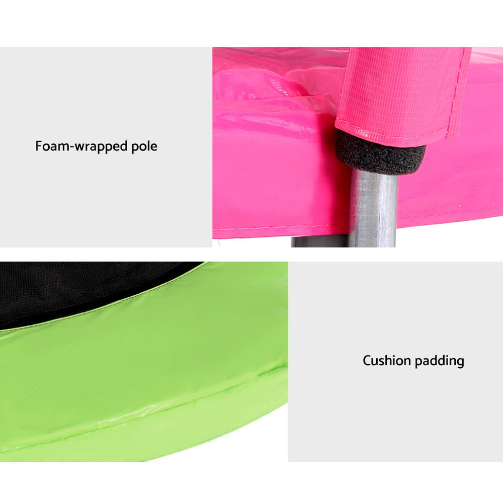 Everfit 6ft Kids Trampoline Rebounder Safety Netting Multi-Colour