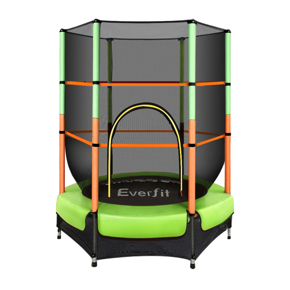 Everfit 4.5FT Kids Trampoline Safety Net Green