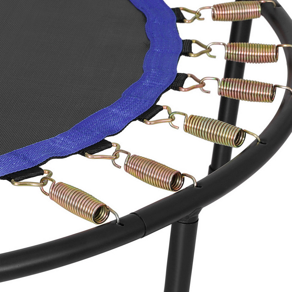 Everfit 48" Round Fitness Trampoline Adjustable Handrail Blue