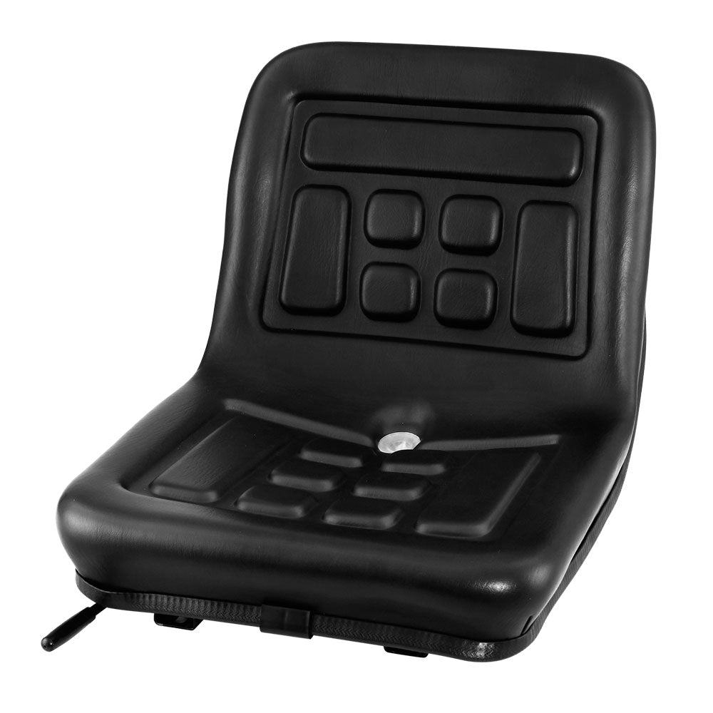 Giantz Universal Suspension Tractor Seat PU Leather Black