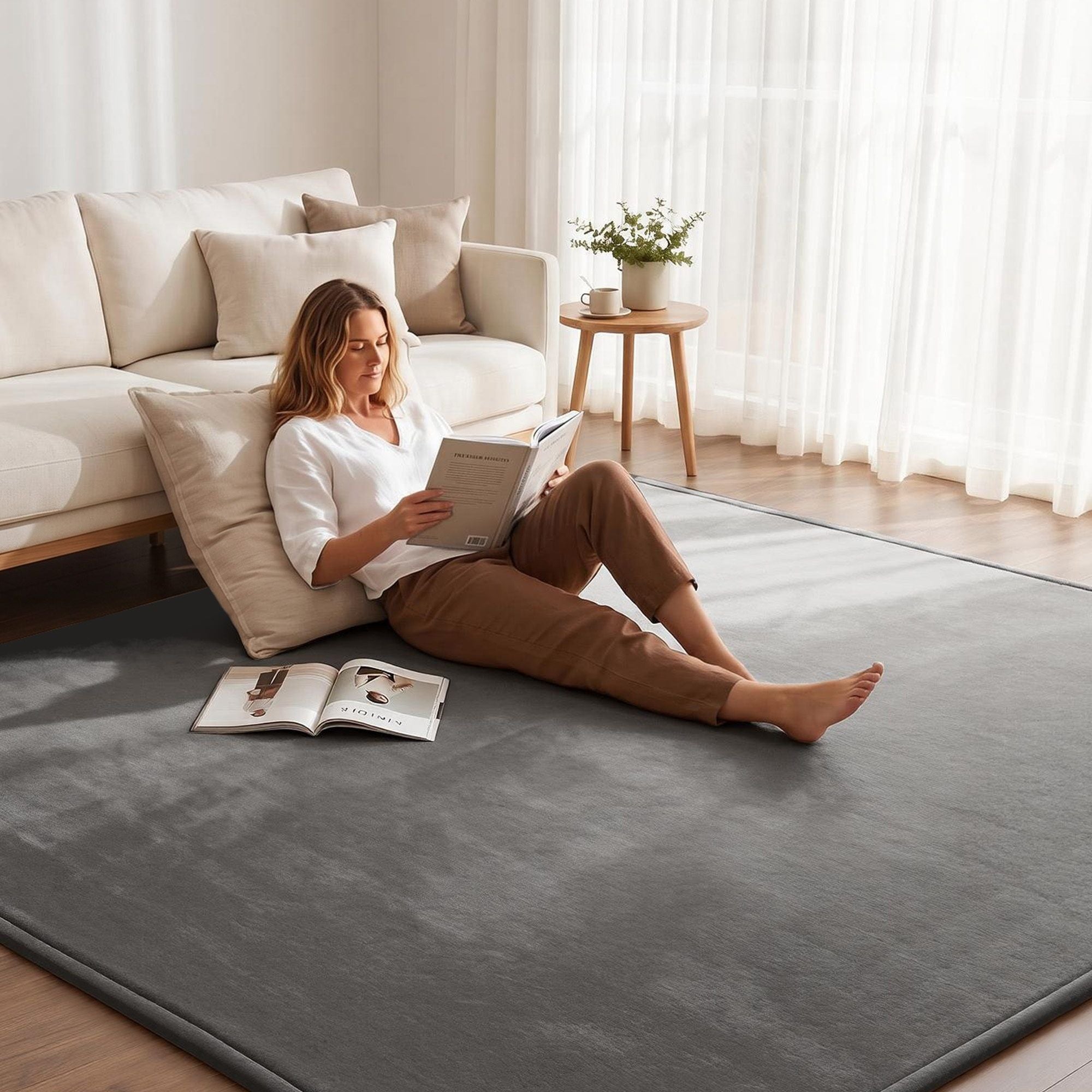 Artiss Tatami Floor Mattress 200cm x 200cm 3cm Thick Grey