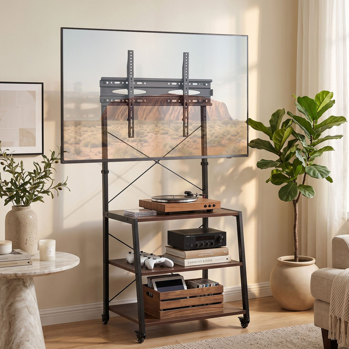 Artiss Mobile TV Stand 32-65 Inch TVs 50kg Capacity