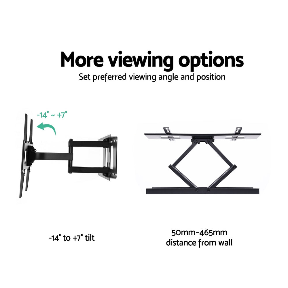 Artiss 32"-70" TV Wall Mount Bracket Full Motion Dual Arms Black