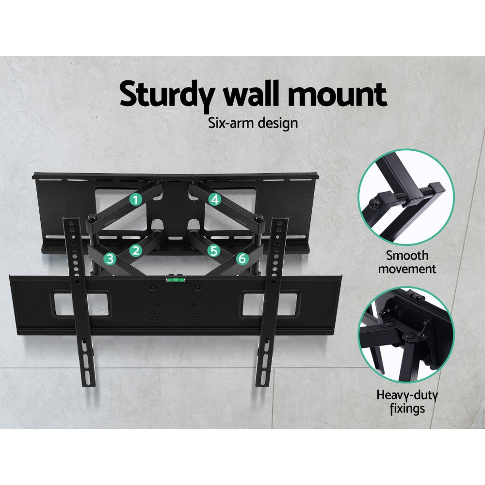 Artiss 32"-70" TV Wall Mount Bracket Full Motion Dual Arms Black