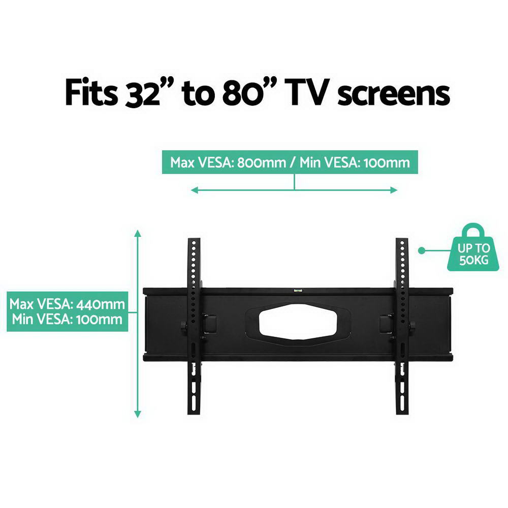Artiss Full Motion TV Wall Mount Bracket 32"-80" Dual Arms Black