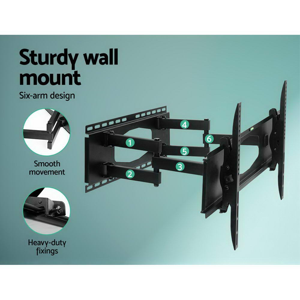 Artiss Full Motion TV Wall Mount Bracket 32"-80" Dual Arms Black