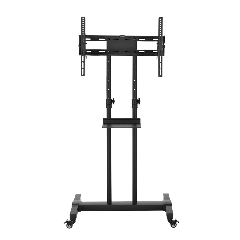 Artiss Mobile TV Stand 23"-65" Adjustable Black Trolley