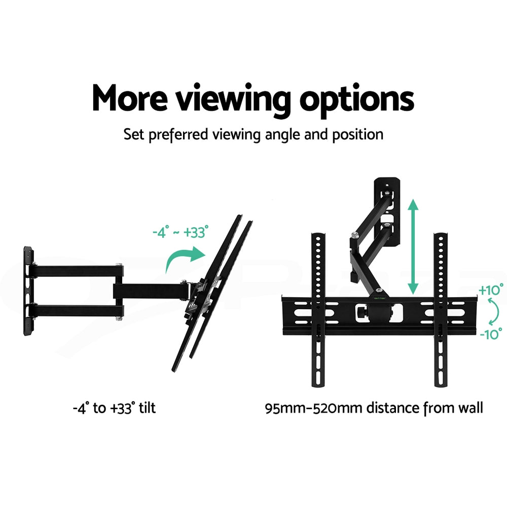 Artiss Full Motion TV Wall Mount Bracket 23"-55" LED LCD Black
