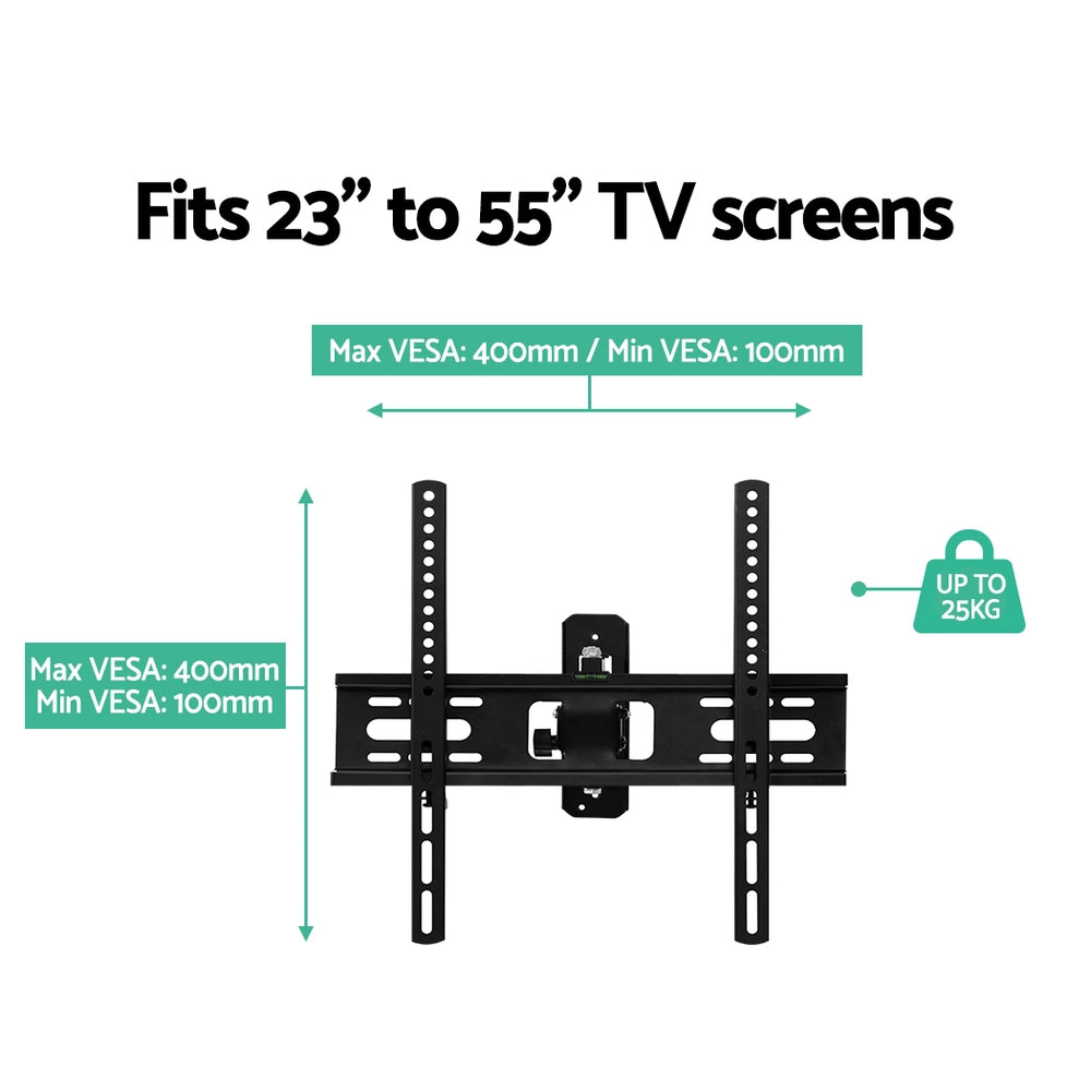 Artiss Full Motion TV Wall Mount Bracket 23"-55" LED LCD Black