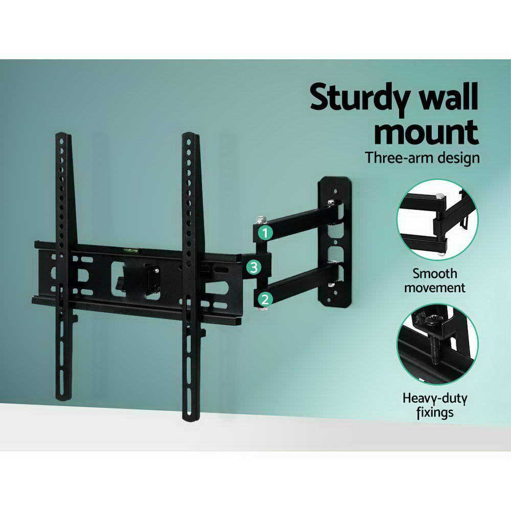 Artiss Full Motion TV Wall Mount Bracket 23"-55" LED LCD Black