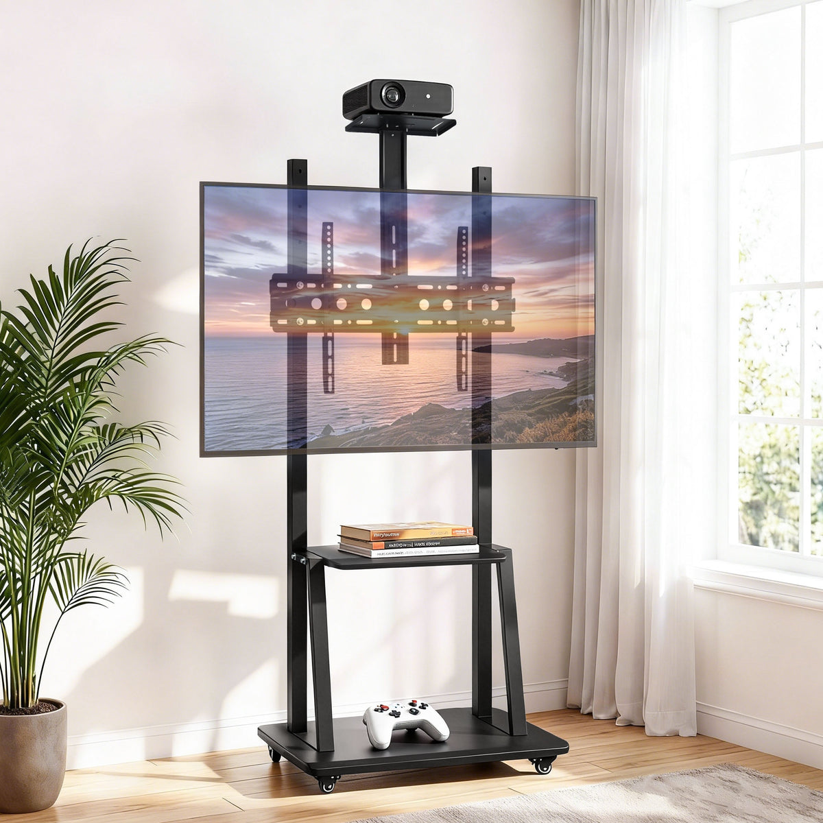 Artiss Adjustable Height TV Stand 32-70 Inch with Wheels