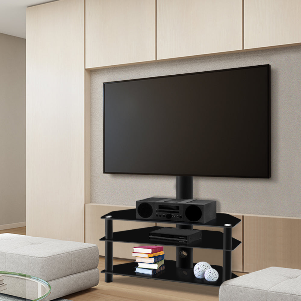 Artiss TV Floor Stand for 32"-60" TVs 3 Tier Storage Black