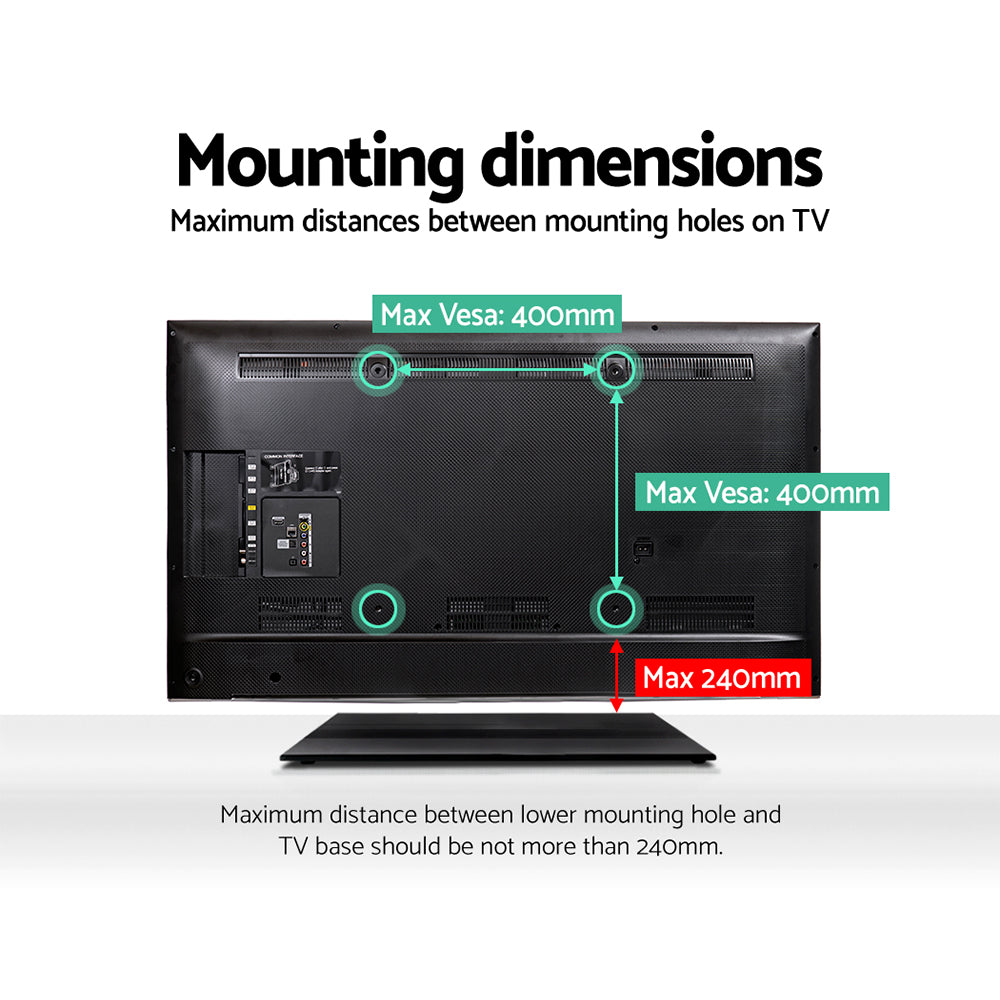 Artiss 32"-55" TV Stand Swivel Mount Bracket Black