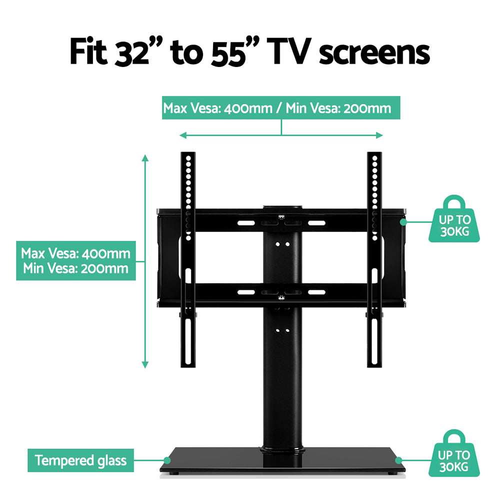 Artiss 32"-55" TV Stand Swivel Mount Bracket Black